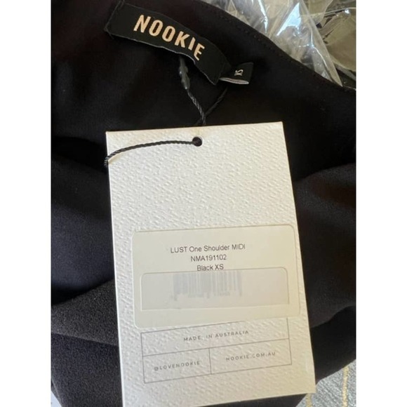 Nookie LUST One Shoulder Midi Dress in Black - XS - Picture 13 of 14